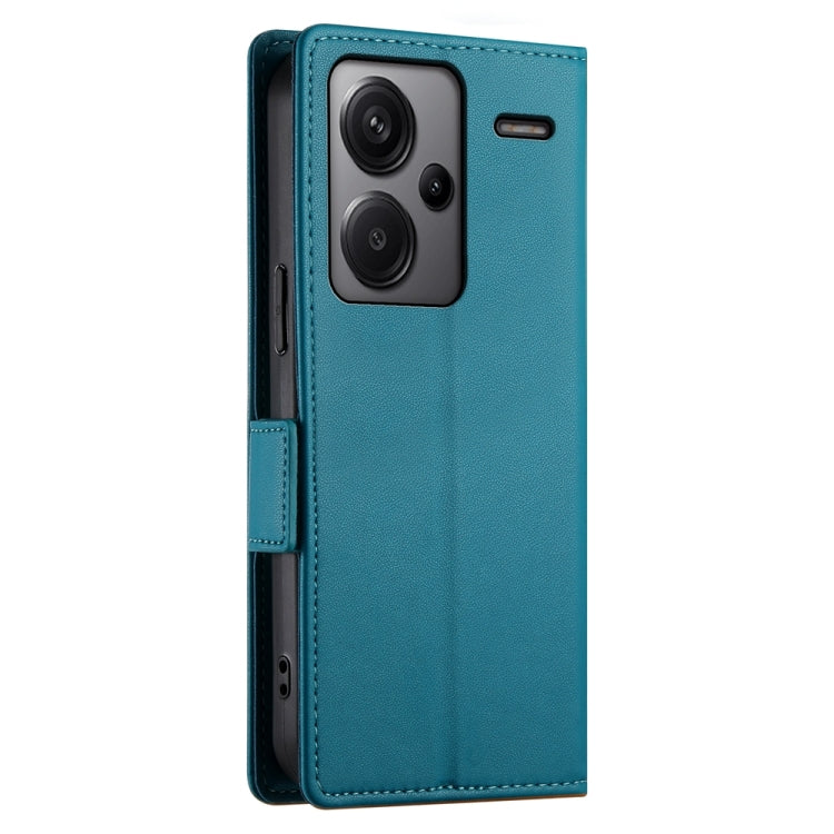 For Xiaomi Redmi Note 13 Pro+ Side Buckle Magnetic Frosted Leather Phone Case