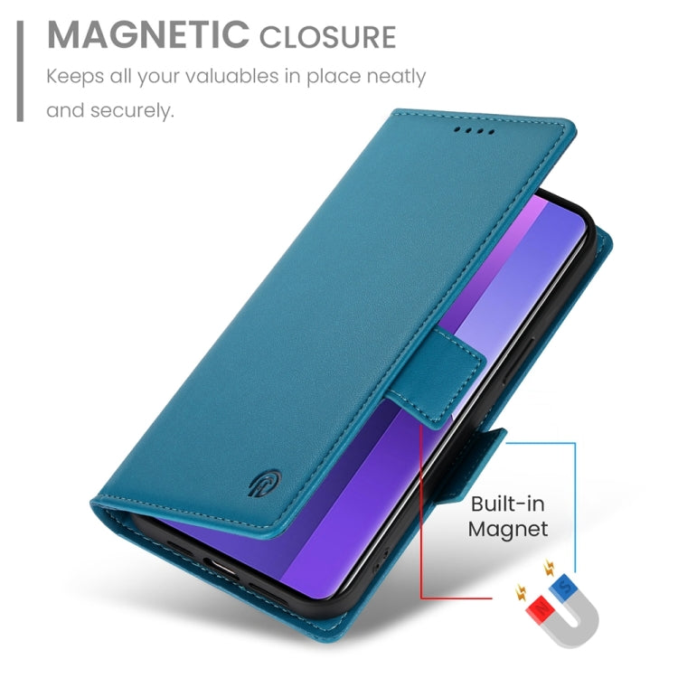 For Xiaomi Redmi Note 13 Pro+ Side Buckle Magnetic Frosted Leather Phone Case