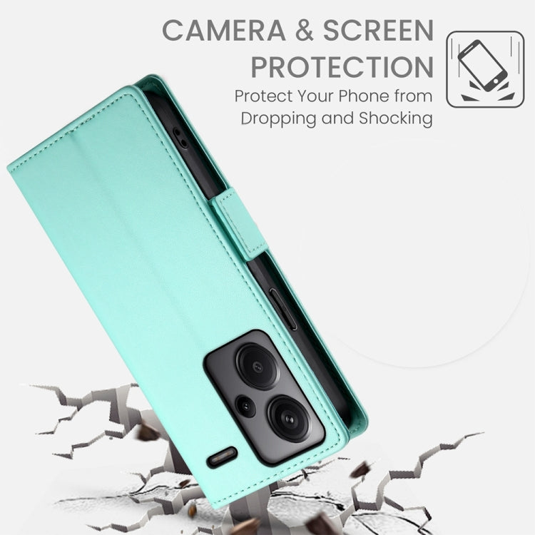 For Xiaomi Redmi Note 13 Pro+ Side Buckle Magnetic Frosted Leather Phone Case