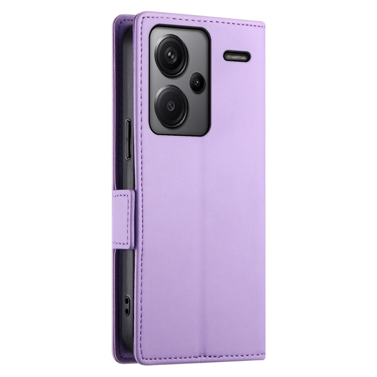 For Xiaomi Redmi Note 13 Pro+ Side Buckle Magnetic Frosted Leather Phone Case
