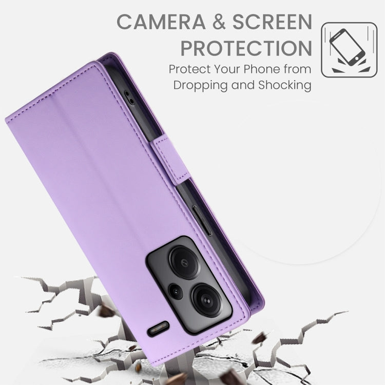 For Xiaomi Redmi Note 13 Pro+ Side Buckle Magnetic Frosted Leather Phone Case