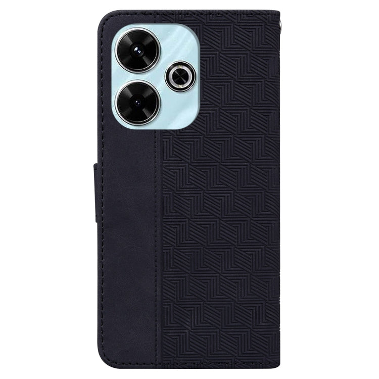 For Redmi 13 4G Geometric Embossed Leather Phone Case