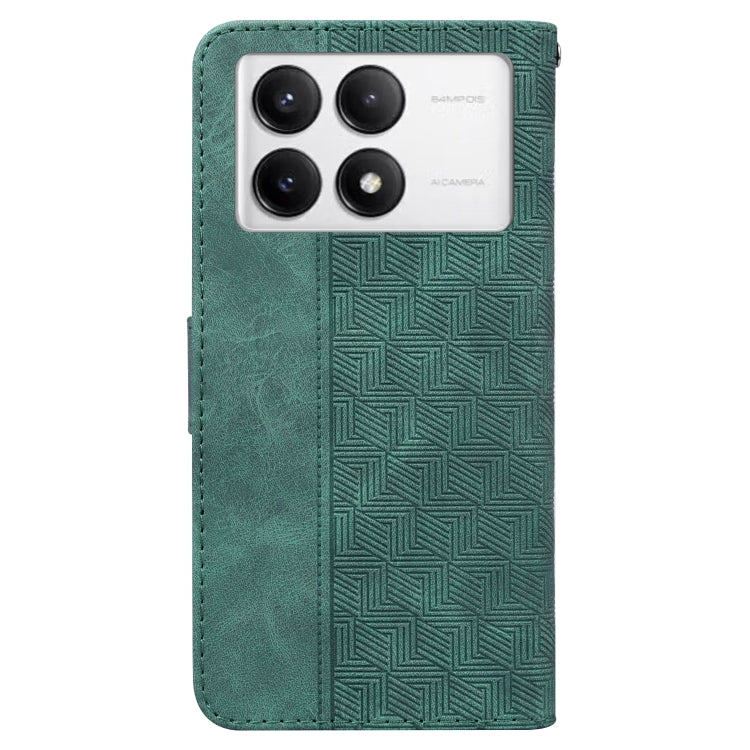 For Redmi K70 Pro / K70 Geometric Embossed Leather Phone Case