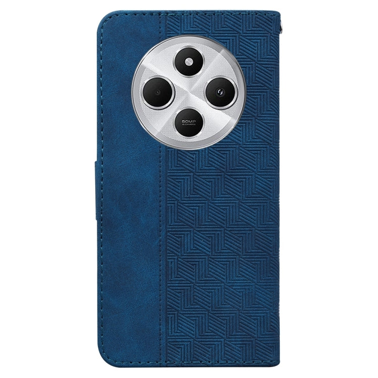 For Redmi 14C 4G Geometric Embossed Leather Phone Case