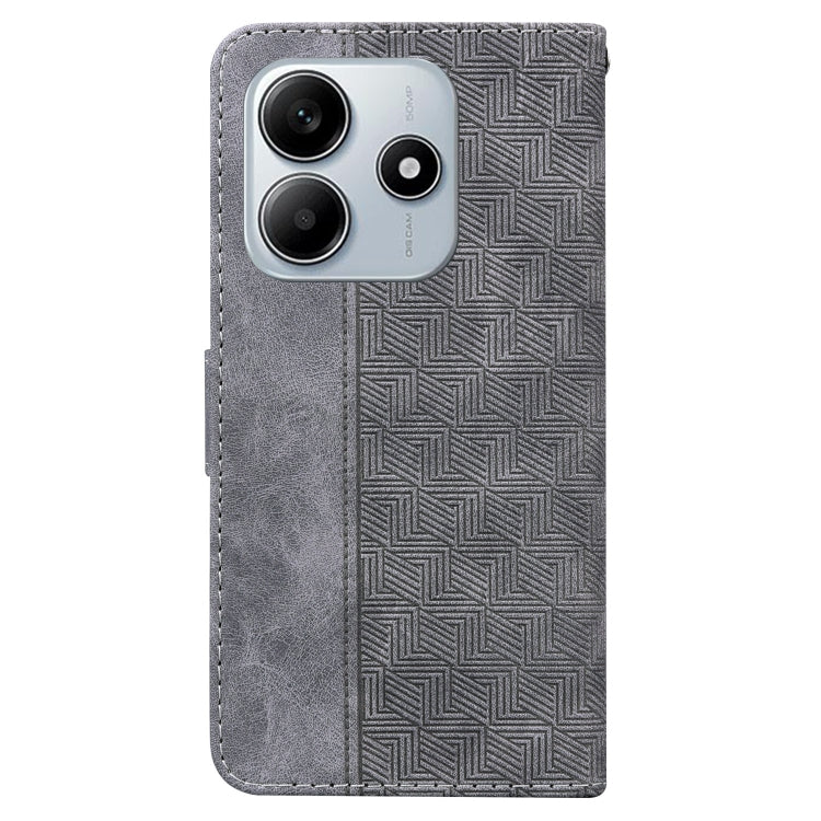 For Redmi Note 14 5G Geometric Embossed Leather Phone Case