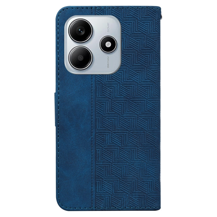 For Redmi Note 14 5G Geometric Embossed Leather Phone Case
