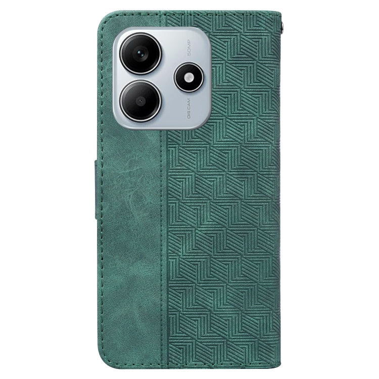 For Redmi Note 14 5G Geometric Embossed Leather Phone Case