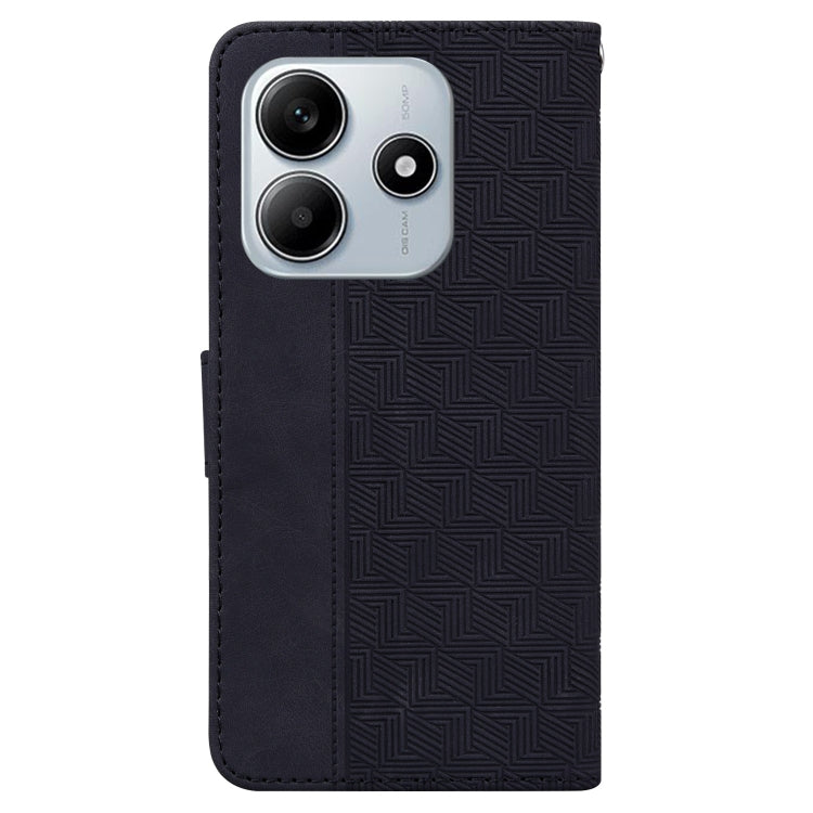 For Redmi Note 14 5G Geometric Embossed Leather Phone Case