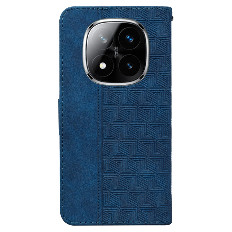 For Redmi Note 14 Pro / Note 14 Pro+ 5G Geometric Embossed Leather Phone Case