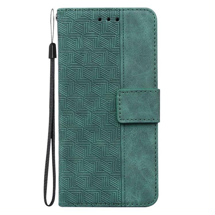 For Redmi Note 14 4G 164.84mm Geometric Embossed Leather Phone Case