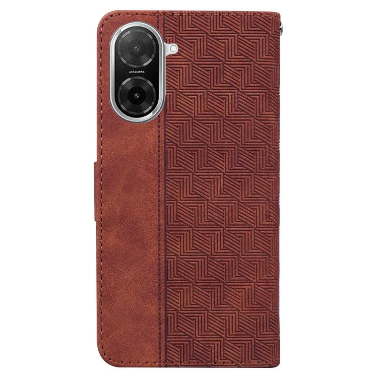 For Redmi A5 4G 173.3mm Geometric Embossed Leather Phone Case