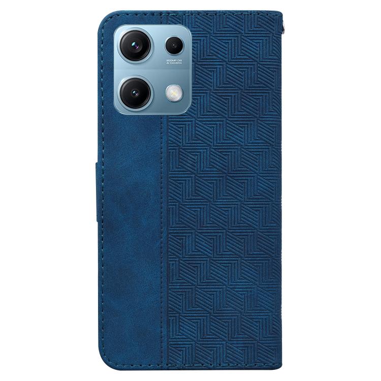 For Redmi Note 14S 4G Geometric Embossed Leather Phone Case