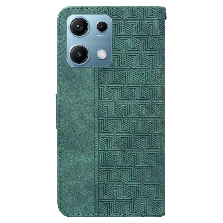 For Redmi Note 14S 4G Geometric Embossed Leather Phone Case