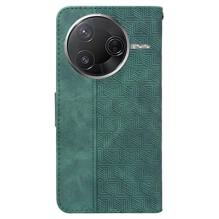 For Redmi K80 / K80 Pro / Xiaomi Poco F7 Pro Geometric Embossed Leather Phone Case