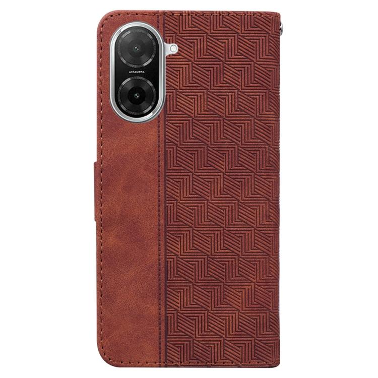 For Redmi A5 4G 171.7mm Geometric Embossed Leather Phone Case