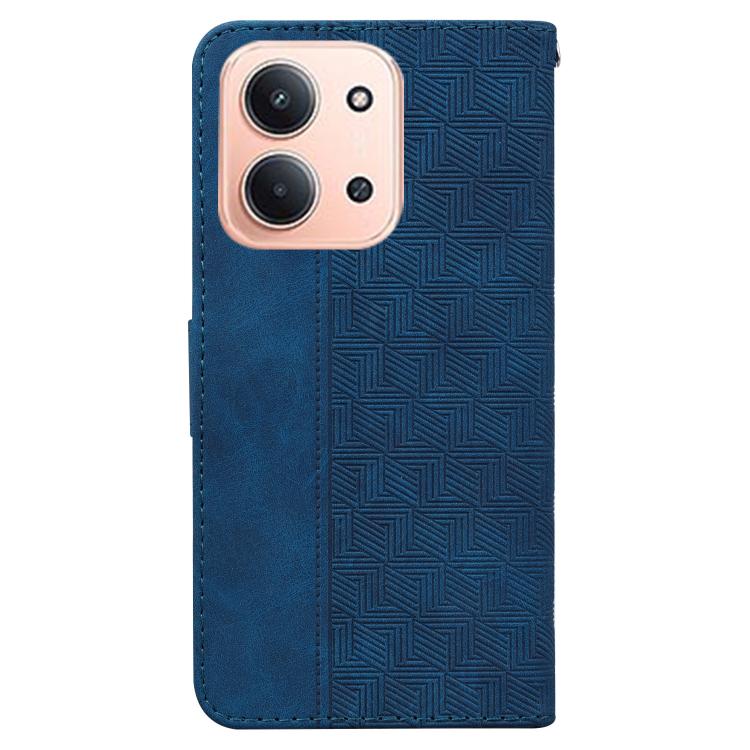For Redmi 15C 5G / 4G EU 173mm / Poco C85 5G Geometric Embossed Leather Phone Case