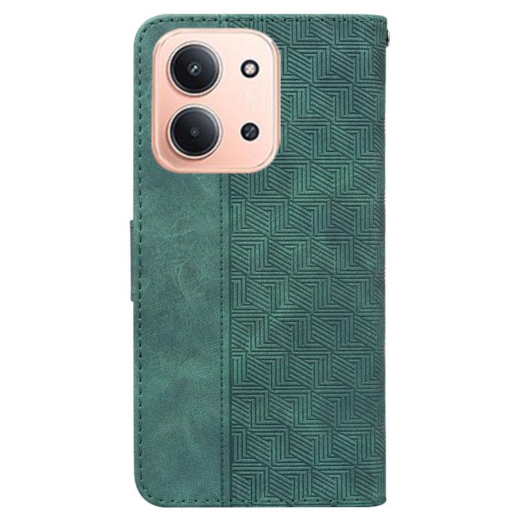 For Redmi 15C 5G / 4G EU 173mm / Poco C85 5G Geometric Embossed Leather Phone Case