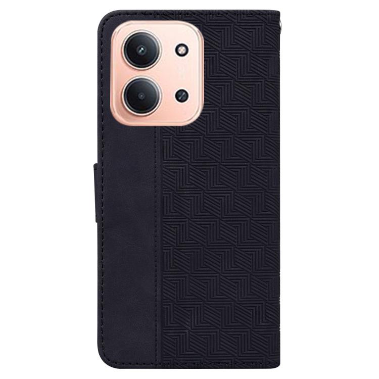 For Redmi 15C 5G / 4G EU 173mm / Poco C85 5G Geometric Embossed Leather Phone Case