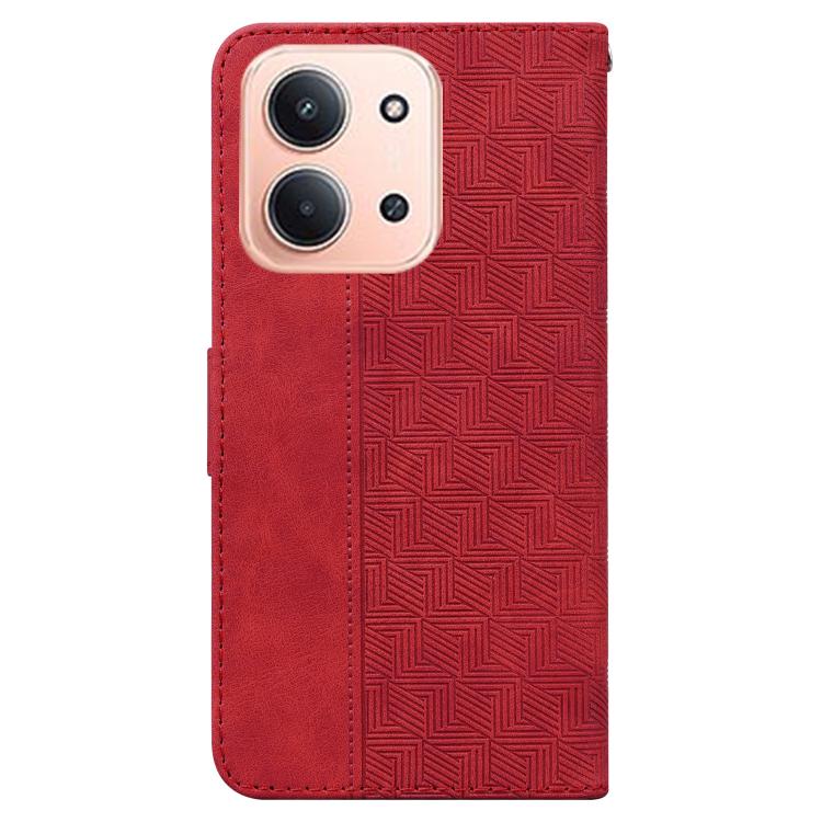 For Redmi 15C 5G / 4G EU 173mm / Poco C85 5G Geometric Embossed Leather Phone Case