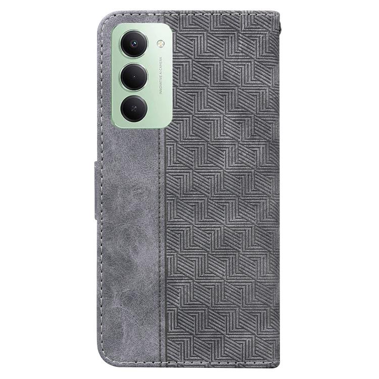 For Redmi 15 5G / 4G EU 171mm Geometric Embossed Leather Phone Case