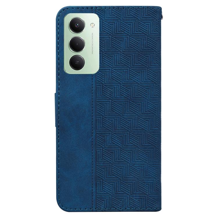 For Redmi 15 5G / 4G EU 171mm Geometric Embossed Leather Phone Case