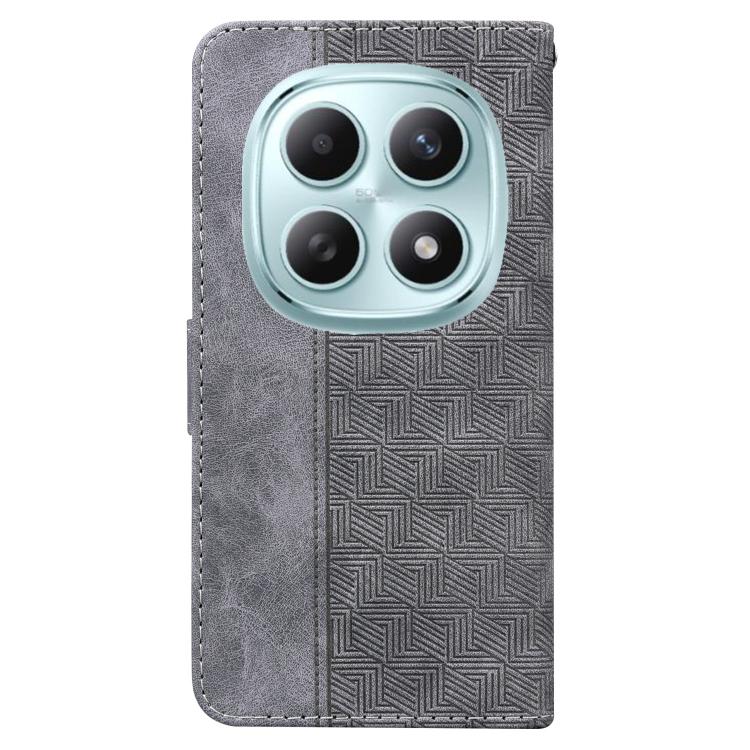 For Redmi Note 15 4G / 5G Global 164mm / Poco M8 5G Geometric Embossed Leather Phone Case