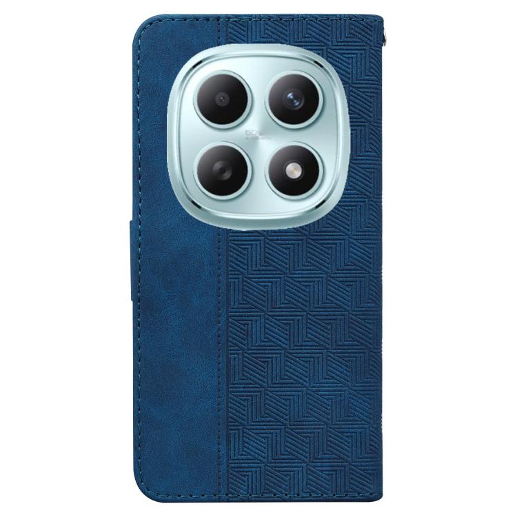 For Redmi Note 15 4G / 5G Global 164mm / Poco M8 5G Geometric Embossed Leather Phone Case