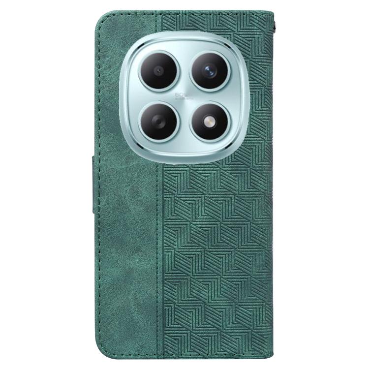 For Redmi Note 15 4G / 5G Global 164mm / Poco M8 5G Geometric Embossed Leather Phone Case