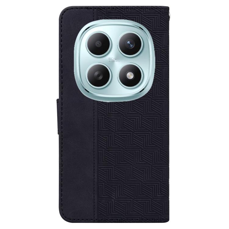 For Redmi Note 15 4G / 5G Global 164mm / Poco M8 5G Geometric Embossed Leather Phone Case