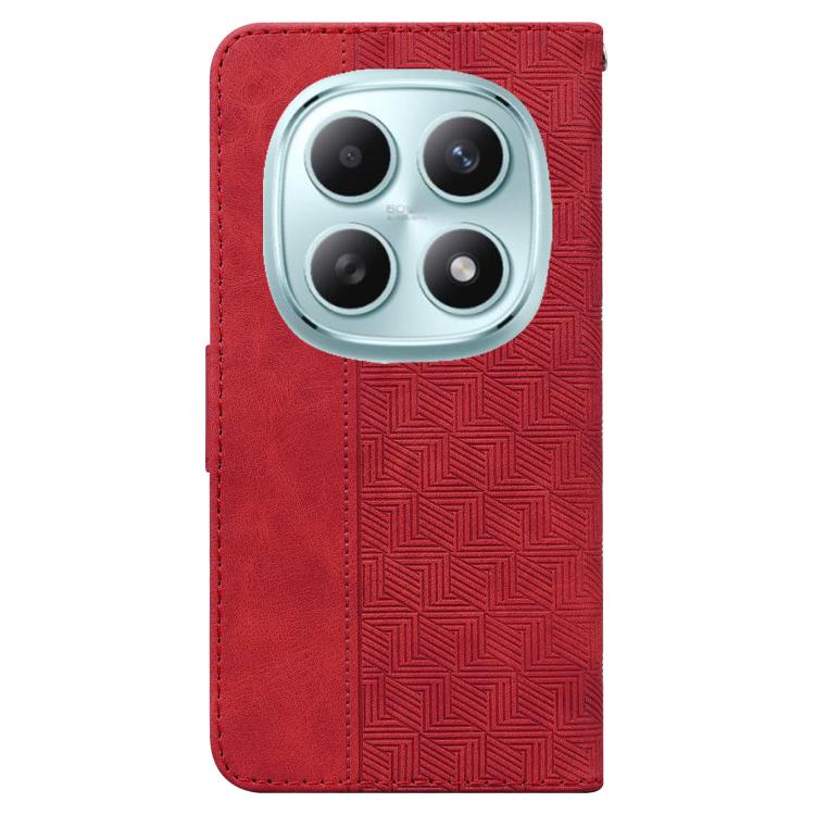 For Redmi Note 15 4G / 5G Global 164mm / Poco M8 5G Geometric Embossed Leather Phone Case