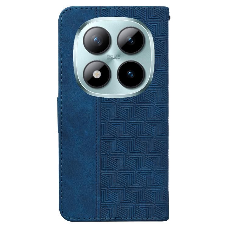 For Redmi Note 15 Pro 5G Global 163.6mm Geometric Embossed Leather Phone Case