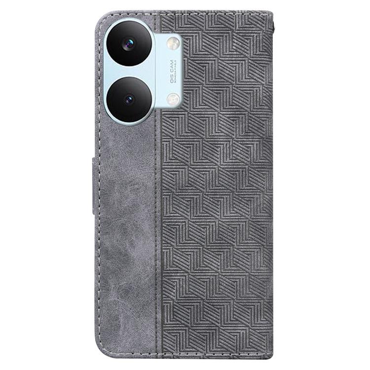 For Redmi Turbo 5 Max 5G / Poco X8 Pro Max 5G Geometric Embossed Leather Phone Case
