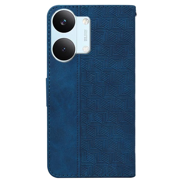 For Redmi Turbo 5 Max 5G / Poco X8 Pro Max 5G Geometric Embossed Leather Phone Case