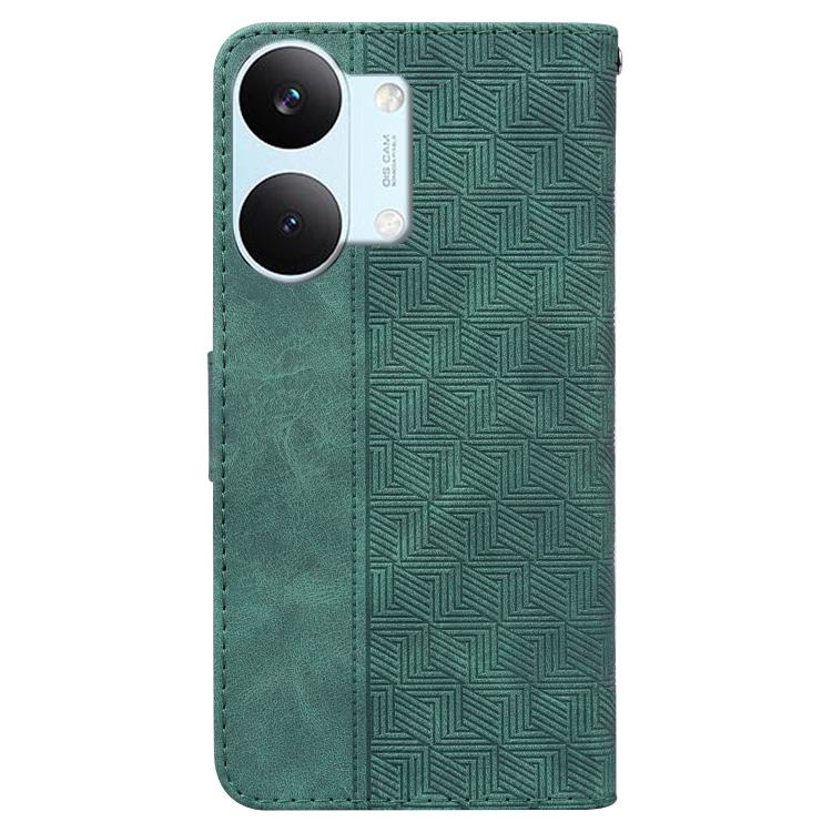 For Redmi Turbo 5 Max 5G / Poco X8 Pro Max 5G Geometric Embossed Leather Phone Case