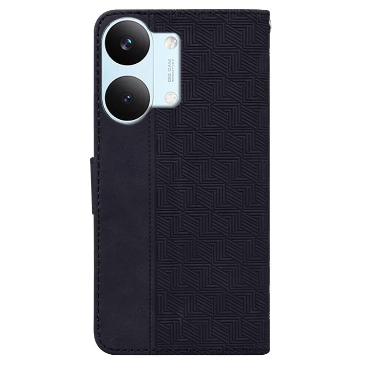 For Redmi Turbo 5 Max 5G / Poco X8 Pro Max 5G Geometric Embossed Leather Phone Case
