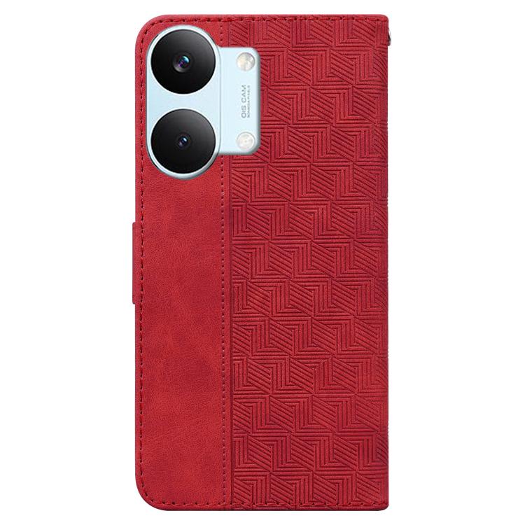 For Redmi Turbo 5 Max 5G / Poco X8 Pro Max 5G Geometric Embossed Leather Phone Case