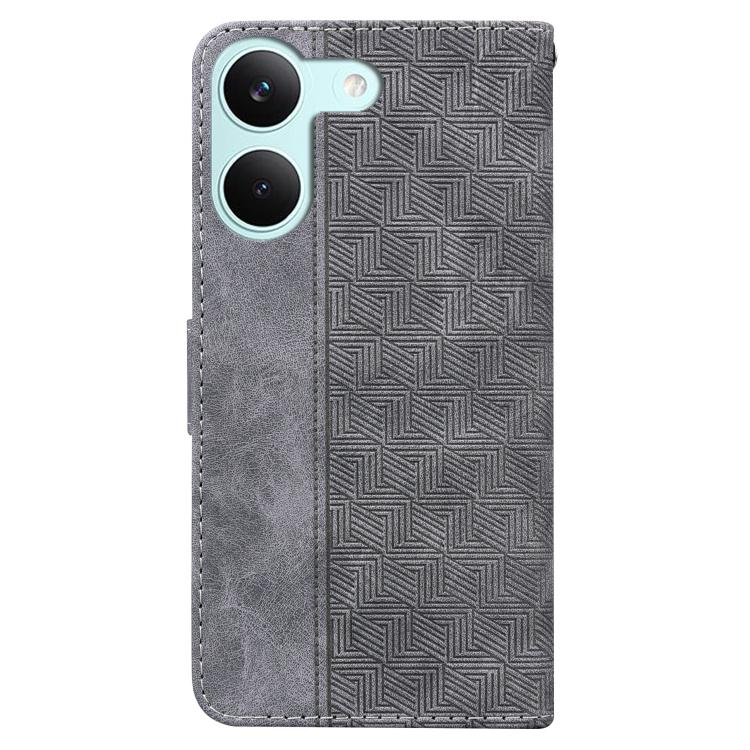 For Redmi Turbo 5 5G / Poco X8 Pro 5G Geometric Embossed Leather Phone Case