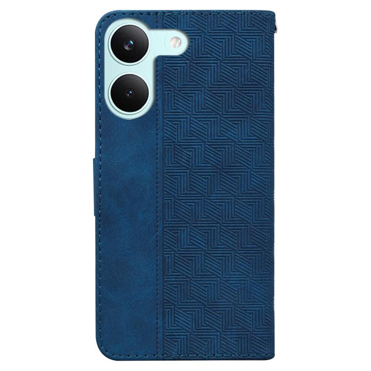 For Redmi Turbo 5 5G / Poco X8 Pro 5G Geometric Embossed Leather Phone Case