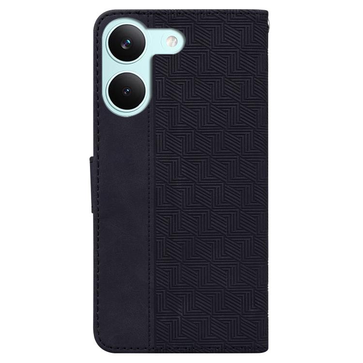 For Redmi Turbo 5 5G / Poco X8 Pro 5G Geometric Embossed Leather Phone Case