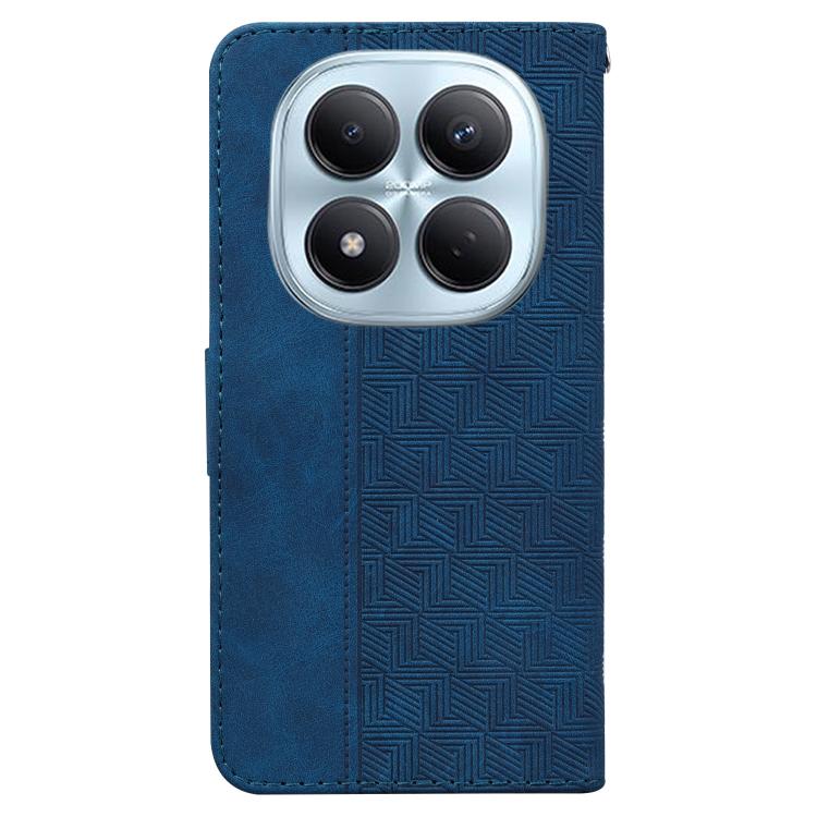 For Redmi Note 15 Pro 4G Global 163.2mm Geometric Embossed Leather Phone Case