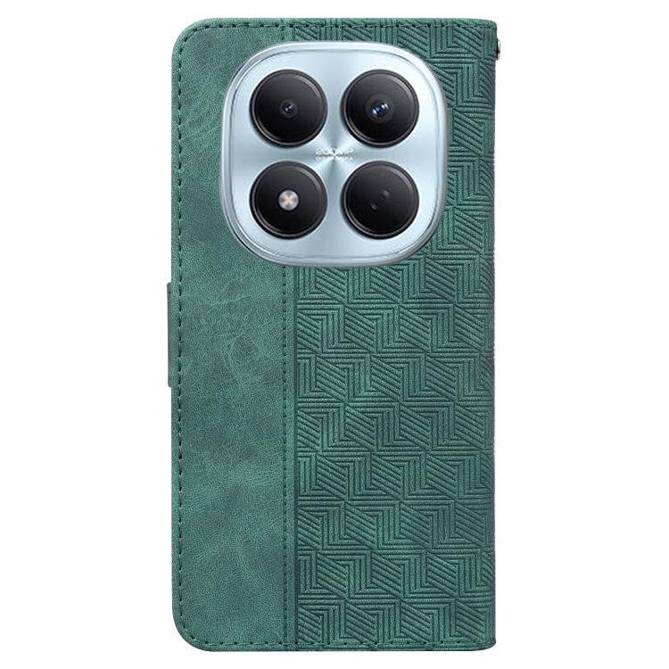For Redmi Note 15 Pro 4G Global 163.2mm Geometric Embossed Leather Phone Case