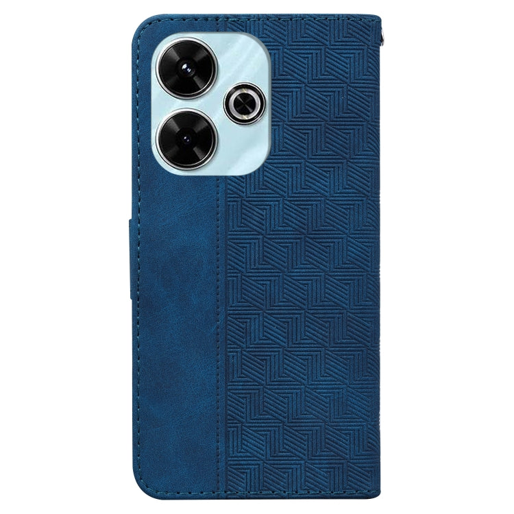 For Xiaomi Poco M6 4G Geometric Embossed Leather Phone Case
