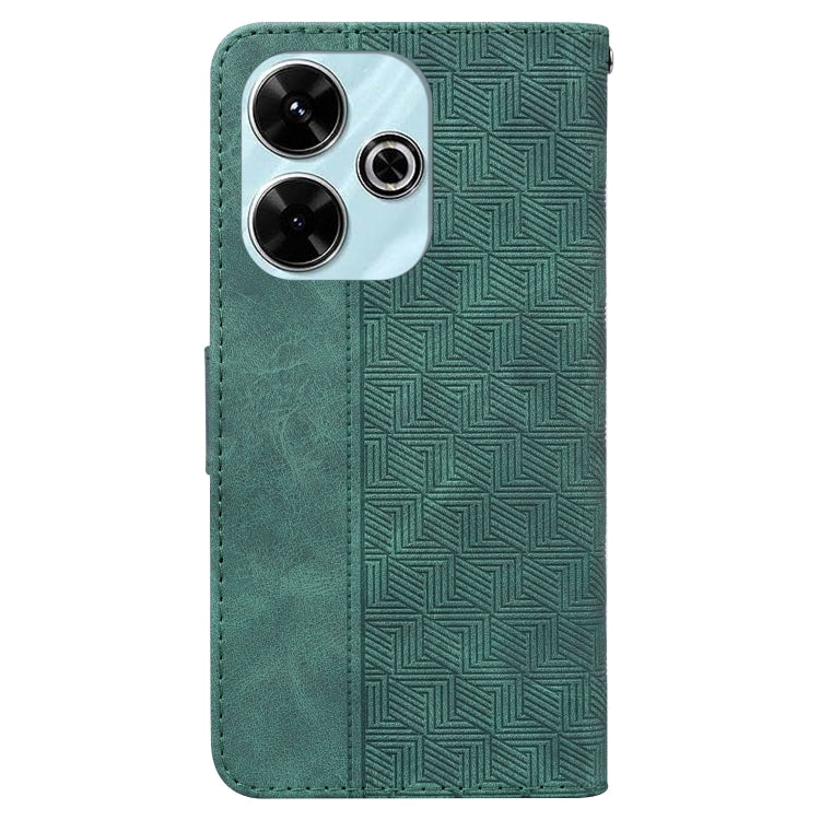 For Xiaomi Poco M6 4G Geometric Embossed Leather Phone Case