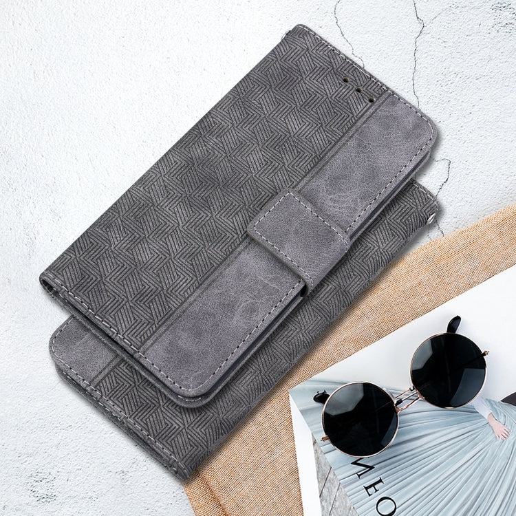 For Xiaomi Poco F6 Pro Geometric Embossed Leather Phone Case