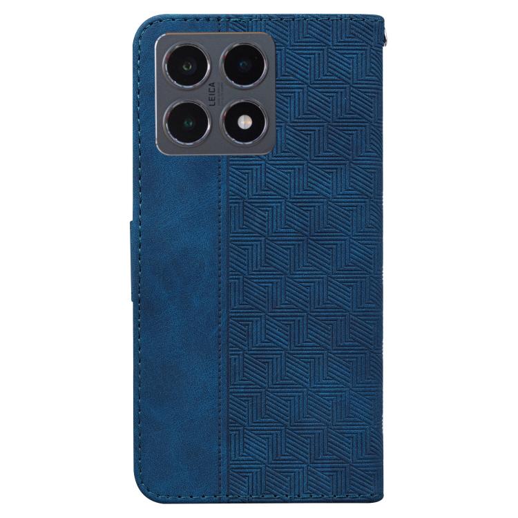 For Xiaomi 15T 5G Geometric Embossed Leather Phone Case