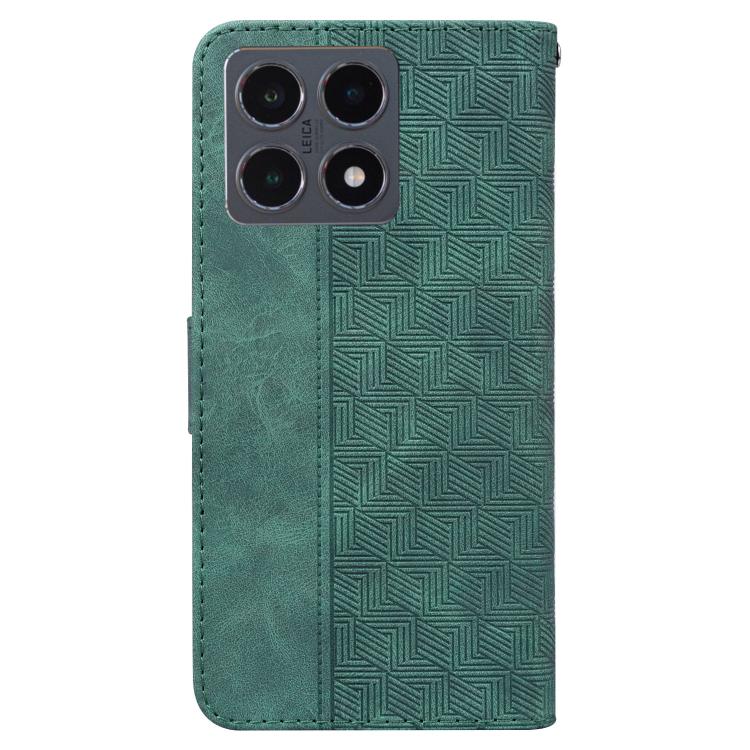 For Xiaomi 15T 5G Geometric Embossed Leather Phone Case