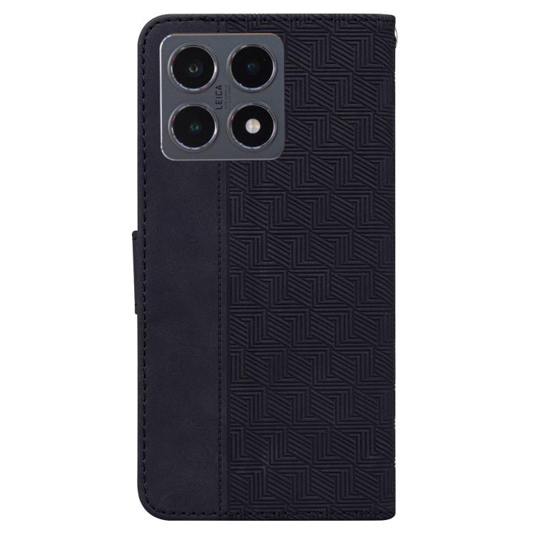 For Xiaomi 15T 5G Geometric Embossed Leather Phone Case