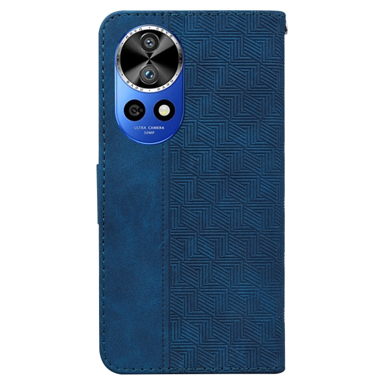 For Huawei nova 12 Ultra Geometric Embossed Leather Phone Case