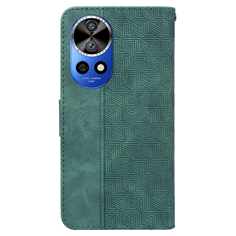 For Huawei nova 12 Ultra Geometric Embossed Leather Phone Case