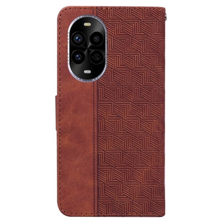 For Huawei nova 13 Pro Geometric Embossed Leather Phone Case